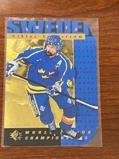 NIKLAS SUNDSTROM 1994-95 UPPER SP DIE CUT TEAM SWEDEN ROOKIE CARD #168