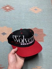 Vintage Snapback hat cap wolverine vinyl siding construction USA made spellout
