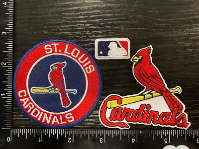 #ad #ad ST. LOUIS CARDINALS LOT SET OF 3 MLB BASEBALL IRON ON PATCHES $6.24