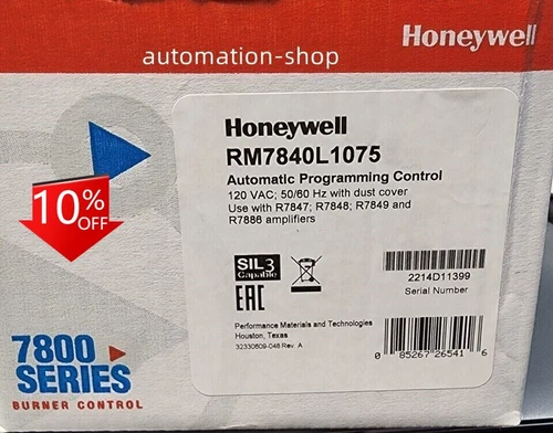 One Honeywell RM7840L1075 Burner Control RM7840L1075 Expedited Shipping - Picture 2 of 4
