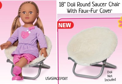 18 inch doll saucer chair