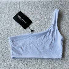 PrettyLittleThings Women's White Crop Top &Maxi-skirt Set Size 8