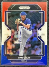 2022 Panini Prizm JONN GRAY Red, White, & Blue Tier II Prizm #146 Texas Rangers