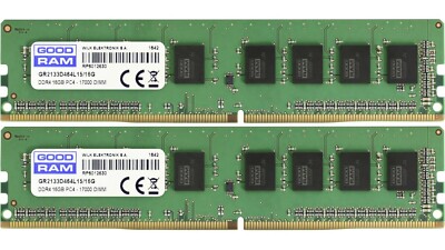 Goodram PC-Arbeitsspeicher Kit  16 GB 2 x 8 GB DDR4-RAM 2666 GR2666D464L19S/8GDC