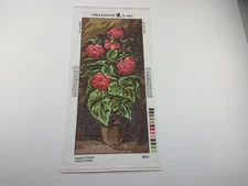 Collection D’art Rose Flower Needlepoint Tapestry Canvas 8in By 19in