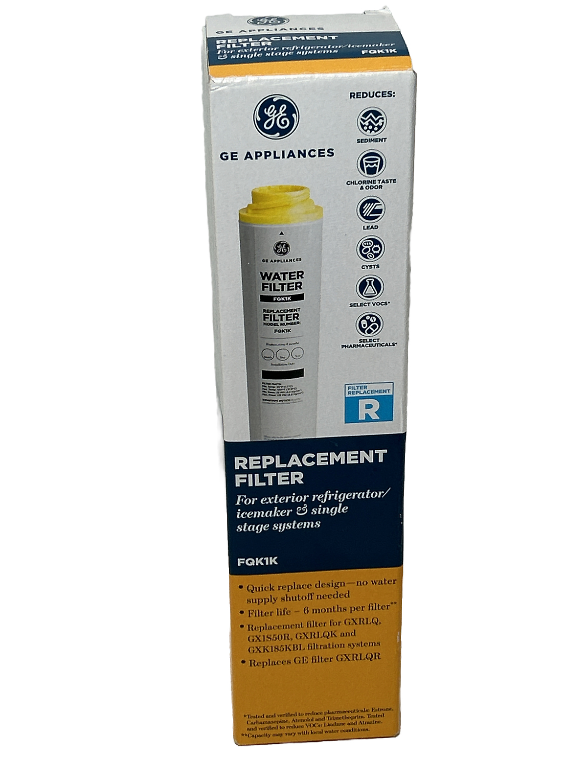 GE FQK1K Replacement Water Filter for Single Stage or Inline Systems