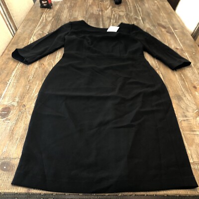 Theory Women's Long-Sleeve Sheath Dress In Sevona Stretch Wool Black Size 8 | eBay Theory Women's Long-Sleeve Sheath Dress In Sevona Stretch Wool Black Size 8 | eBay