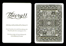 1 x playing card Theory11 High Victorian – info card ZT 39