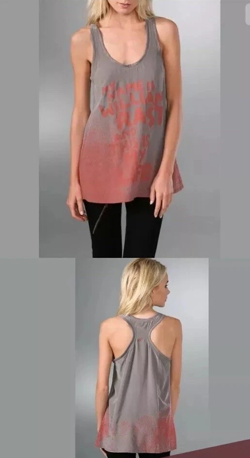 Camiseta sin mangas William Rast gris seda/naranja talla M Foto 2 de 4