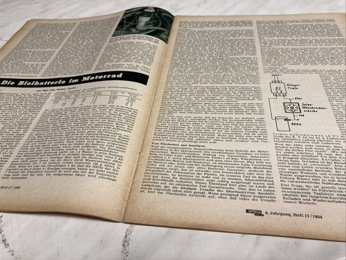 Revista Ancien Moto Das Moto " N º 17 1954 Alemán Ajs Kreidler R50 Etc - Imagen 5 de 11