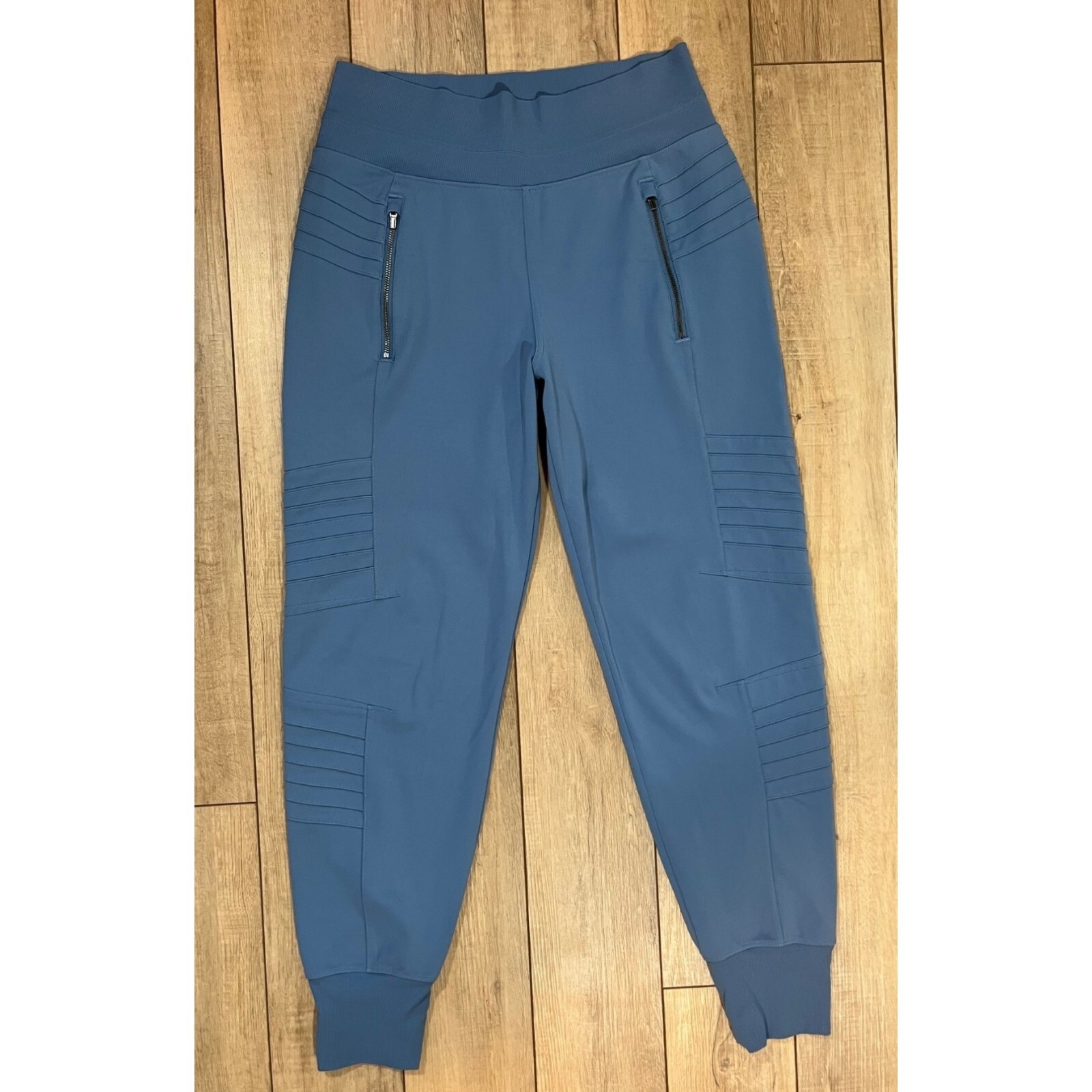Athleta Venice Moto Jogger Pants Womens Small Blue Activewear Stretch Athleisure eBay