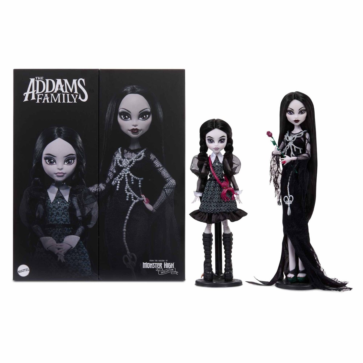 Monster High Skullector Addams Family Morticia & Wednesday - SHIPS