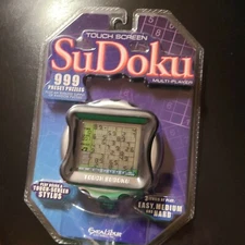 New Excalibur Sudoku Hand Held Touch Screen Multi-Player 3 Levels 