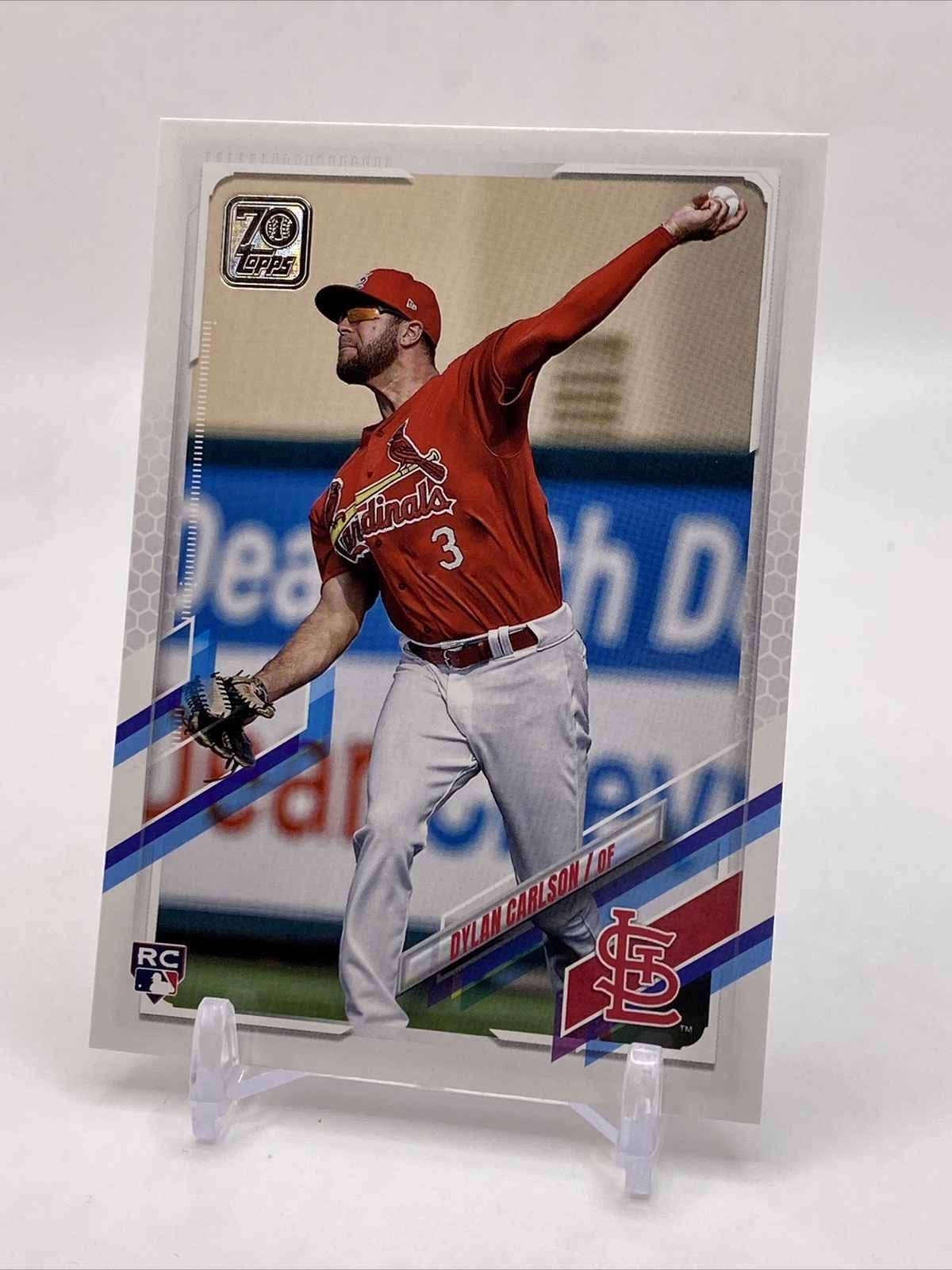 2021 Topps Dylan Carlson Rookie Photo Variation Short Print RC SP #285 🔥MINT🔥