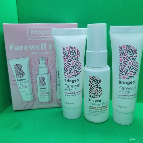 BRIOGEO Hair Care Mini/Travel 3pc Kit Farewell Frizz Shampoo, Conditioner, Spray - 第 1/6 張圖片