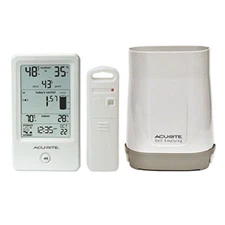 AcuRite 01089M Rain Gauge with Thermometer & Humidity 