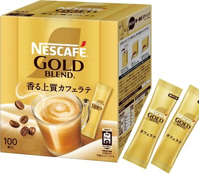 Nescafe Stick Gold Blend Stick Coffee 100 sticks (7g/stick) Box JP