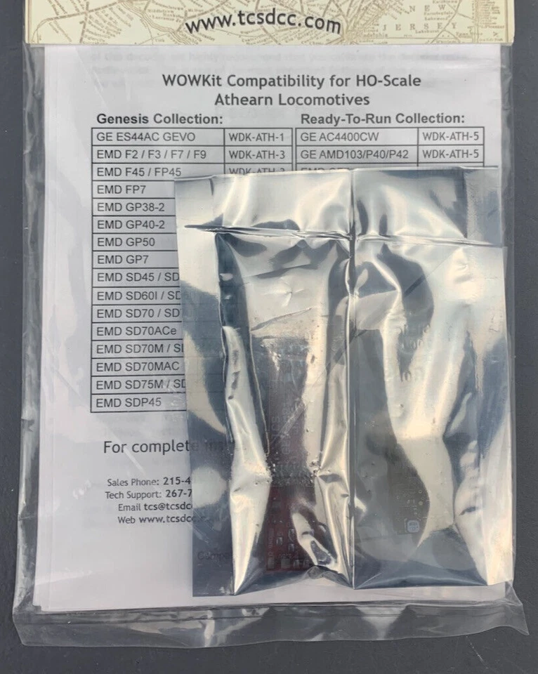 TCS WowSound 1772 WDK-ATH-1 Athearn DCC Conversion Kit NIP! - Image 3 of 3