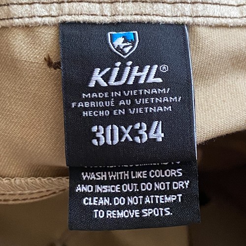 KUHL Rydr Pant 30x34 Full Fit Vintage Patina Dye Twill Stretch Dark Khaki NWT - Picture 12 of 17