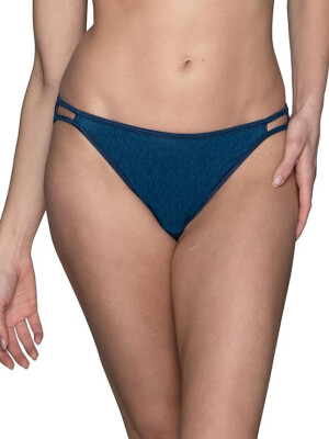 4 pairs VANITY FAIR String Bikini ILLUMINATION 18108 Panty ENDLESS BLUE Sz- 6 /M