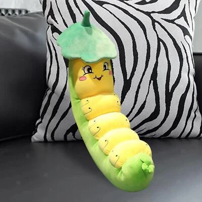 MARKENLOS Raupe Plüsch Umarmungskissen Kuscheltier Spielzeug für Kinderzimmer
