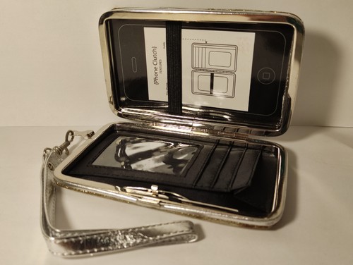 Étui/Portefeuille pour SmartPhone (Motif Paillette) Neuf avec défault mineur - Photo 3 sur 5