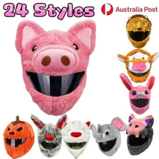 Motorcycle Full Helmet Cover Protector Plush Hedz Cartoon Accessories Motorbike