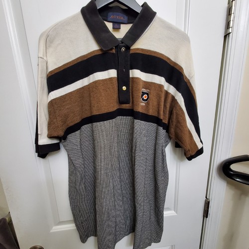 Philadelphia Flyers NHL Antigua Cotton Polo Shirt Mens Size XL Vintage 1990s