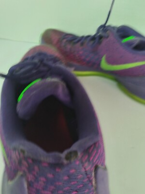 Nike KD VI 6 Basketball Shoes Purple Green Athletic Sneakers 