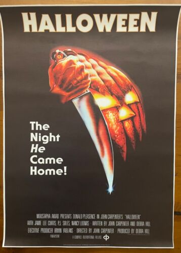 HALLOWEEN - 1978 HORROR MOVIE MOVIE CANVAS PRINT UNFRAMED  30x40cm FREE POST - Picture 1 of 5