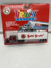 Sealed Santa Surplus Diecast Metal Semi Truck Tractor Trailer 7" #200509