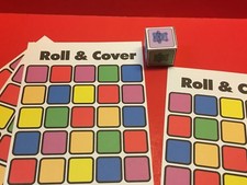 Bears Roll  Cover Game 4 Players - Laminated - Pre school Kindergarten