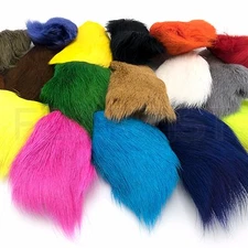 DEER BELLY HAIR DYED FROM WHITE - Hareline Fly Tying - 17 Colors Available NEW!