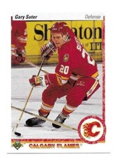 GARY SUTER 1990-91 UPPER DECK CARD NEAR MINT CONDITION