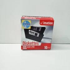 Imation 2HD IBM Formatted Diskettes 3.5" 1.44 MB Box of 8 New In Box