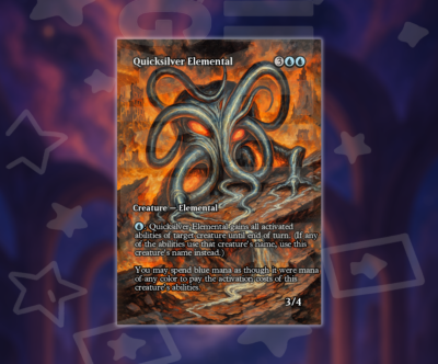 Quicksilver Elemental MTG - Alt Art Custom Game Cards | eBay