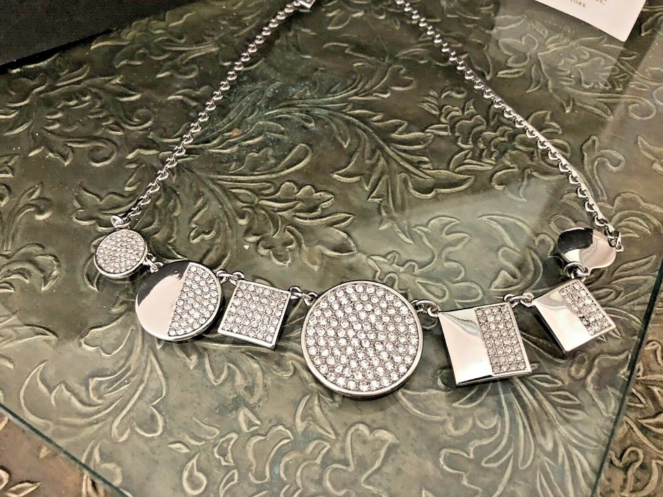 Kate Spade New York Silver Lanterns Pave Statement Necklace NWT $148 - Image 4 of 4