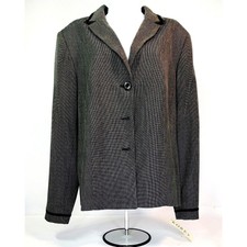 Koret "into The Night" Black Classic Blazer Women's Jacket Size 18 Washable Nwt