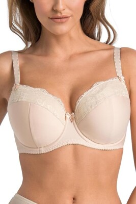 Teyli Women's Marte Lightly Padded Underwired Bra, Nude Beige UK 44E