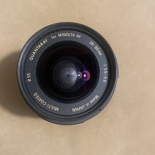 Sony Minolta 28-90mm f/3.5-5.6 Quantaray macro zoom lens for a350 a450 A mount