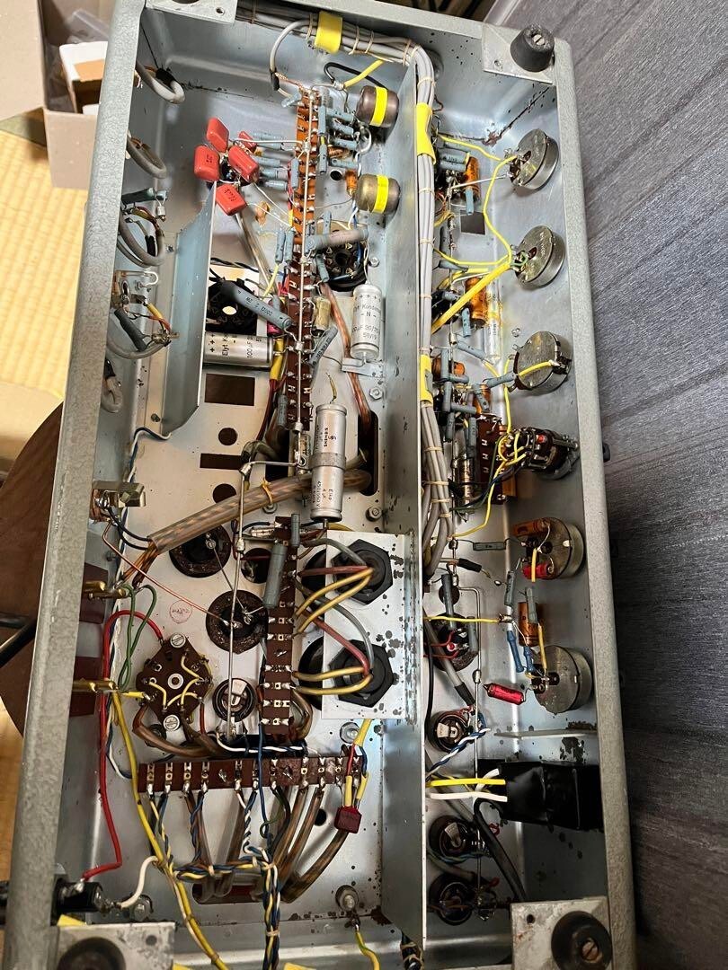 Incomplete operation Telefunken V306 Vacuum Tube Amplifier Vintage
