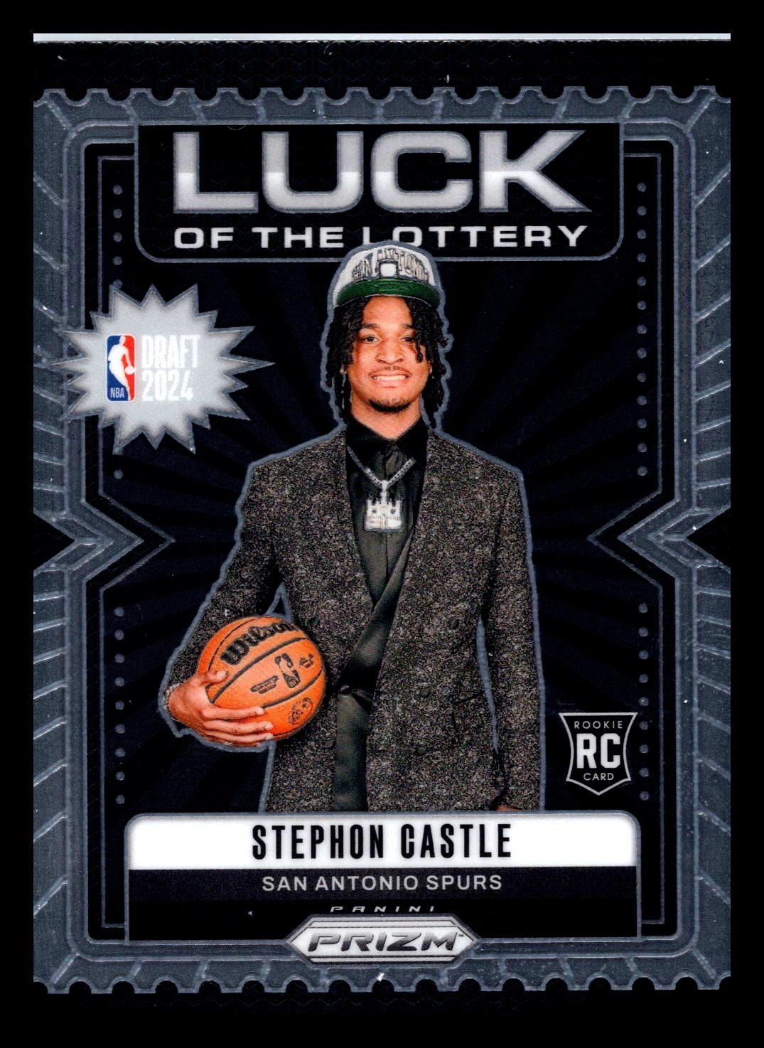 2024-25 Panini Prizm #12 Stephon Castle Luck of the Lottery
