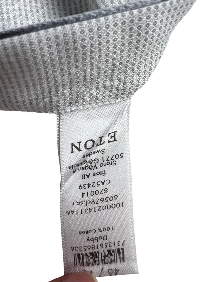 Etón Chemise Classique Légère Décontractée Regular Bleu 2XL - 46 18 - Photo 4/4