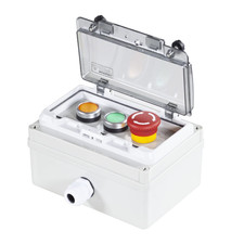 Push Button Box Ip67 with Emergency Stop Button Green Yellow Momentary Push Butt