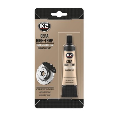 SYNTHETISCHES BREMSFETT Auto Bremssattel Schmiermittel Wasserdicht Hochtemperatur 18g K2