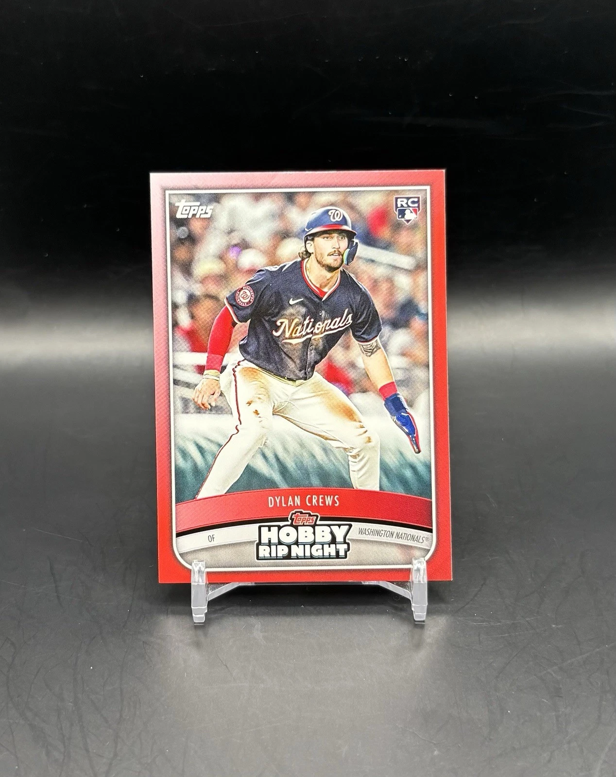 2025 Topps Hobby Rip Night - Red - #7 Dylan Crews - Washington Nationals