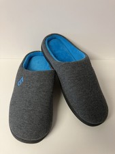 VeraCosy Memory Foam Slippers Indoor Outdoor House Shoes Gray Blue Men  s 9-10