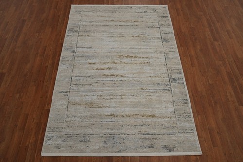 Distressed Nature Tones Modern Rug 5x7 for Contemporary Decor Turkish Carpet - Picture 4 of 13