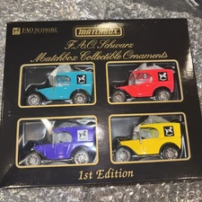 1995 F.A.O. Schwarz Matchbox Collectible Ornaments Limited Edition Free Shipping