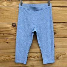 Alo Yoga Leggings Medium Baby Blue Heather Crop Capri 17" Inseam Pants B150